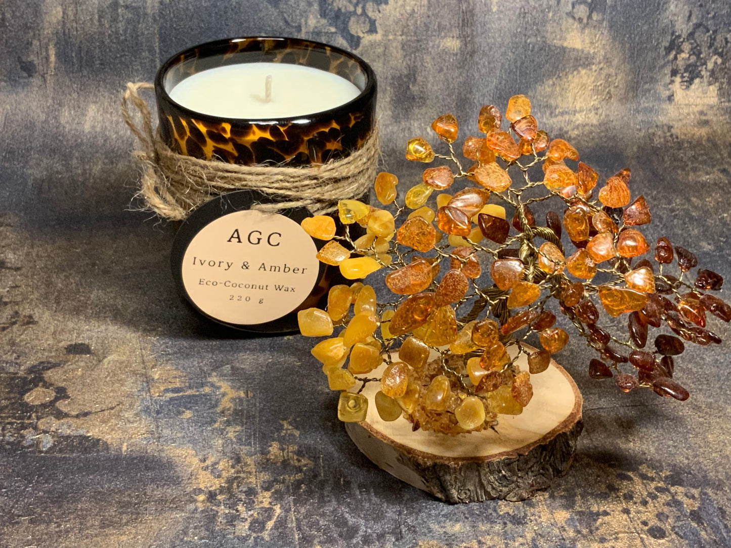 Ivory & Amber Candle Eco-Coconut Wax