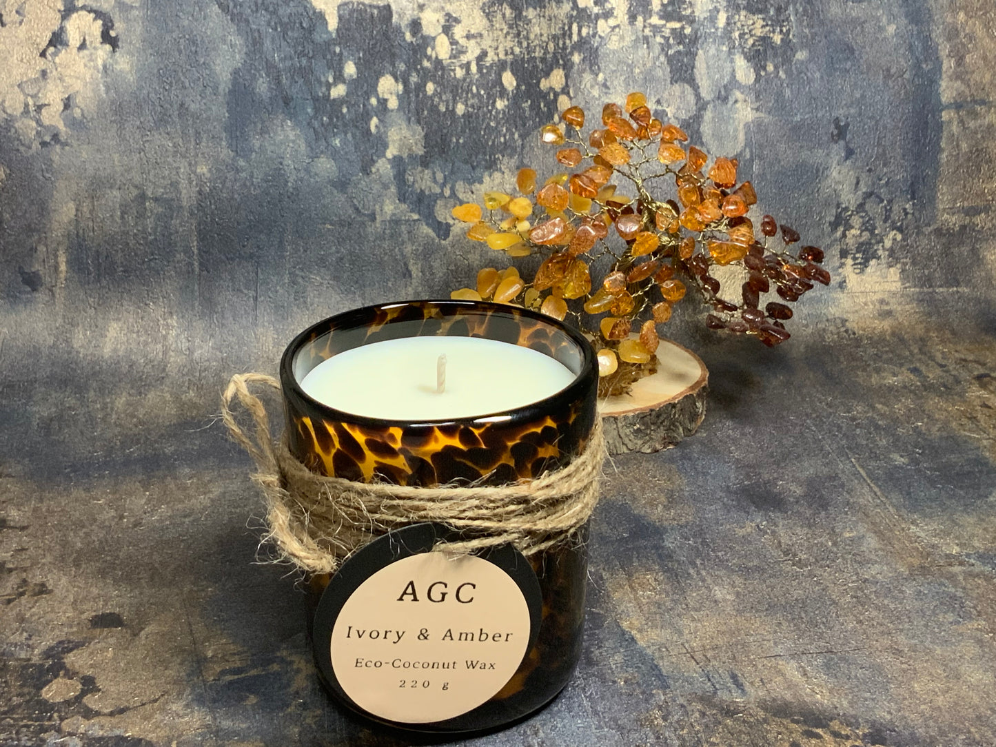 Ivory & Amber Candle Eco-Coconut Wax