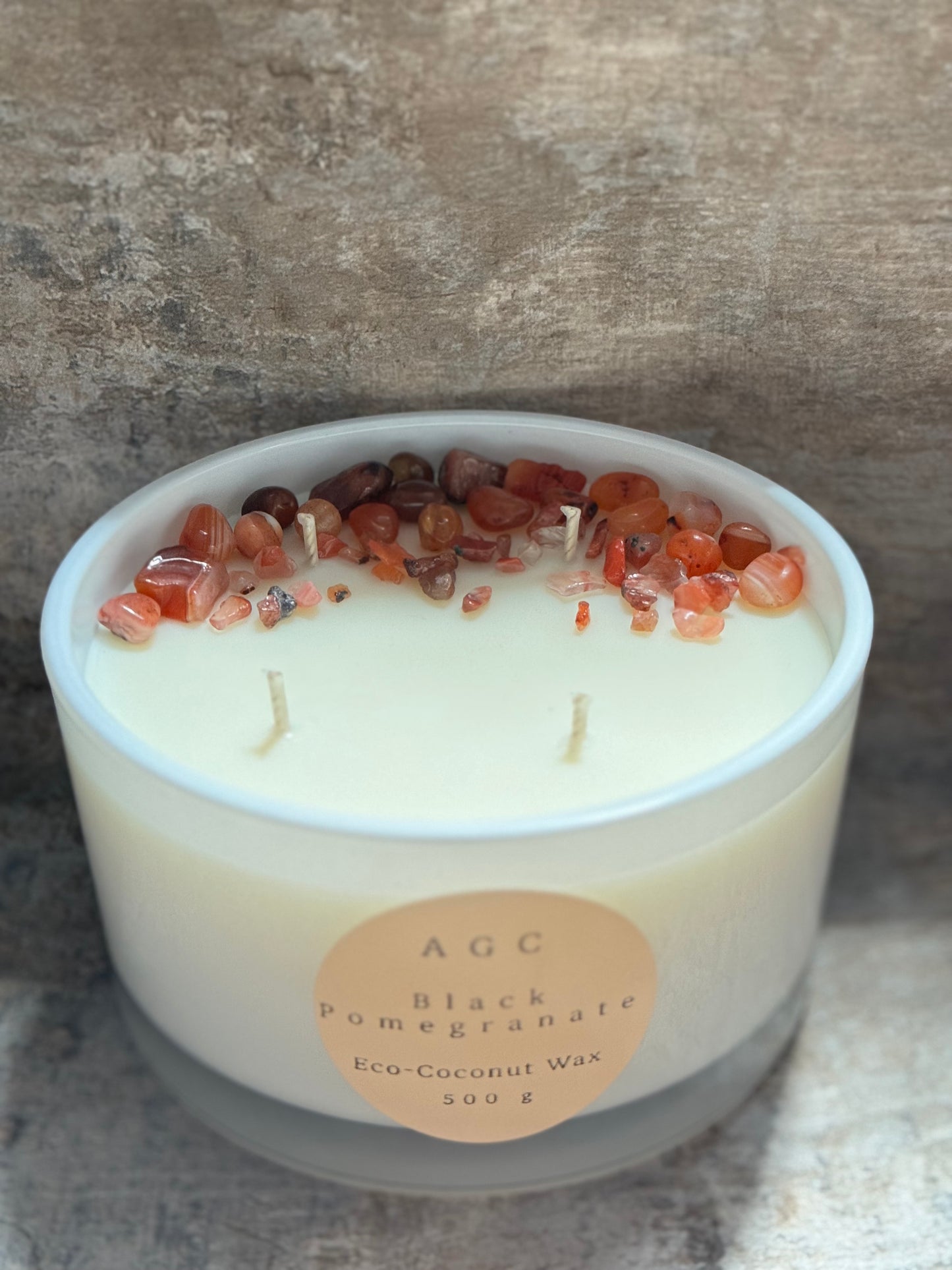 Black Pomegranate Candle Eco-Coconut Wax