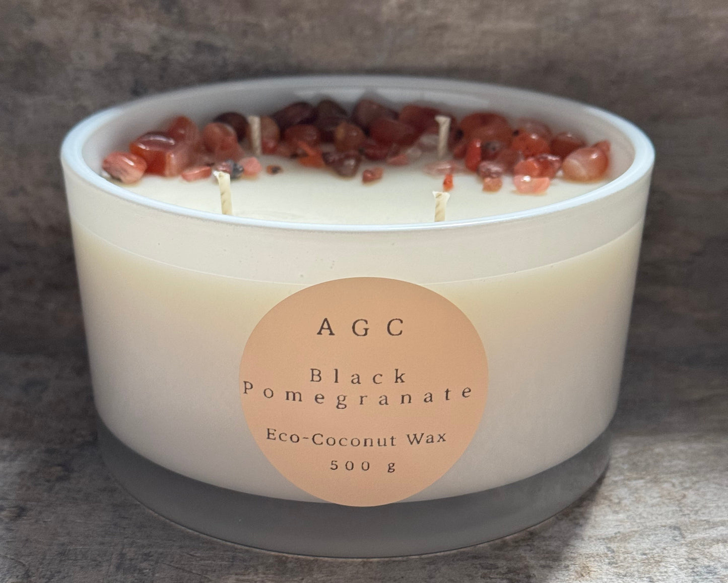 Black Pomegranate Candle Eco-Coconut Wax