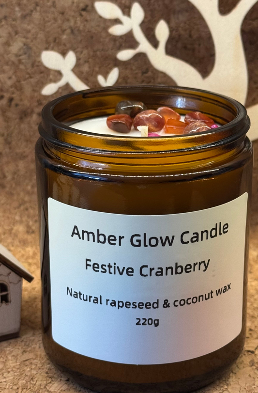 Festive Cranberry Candle