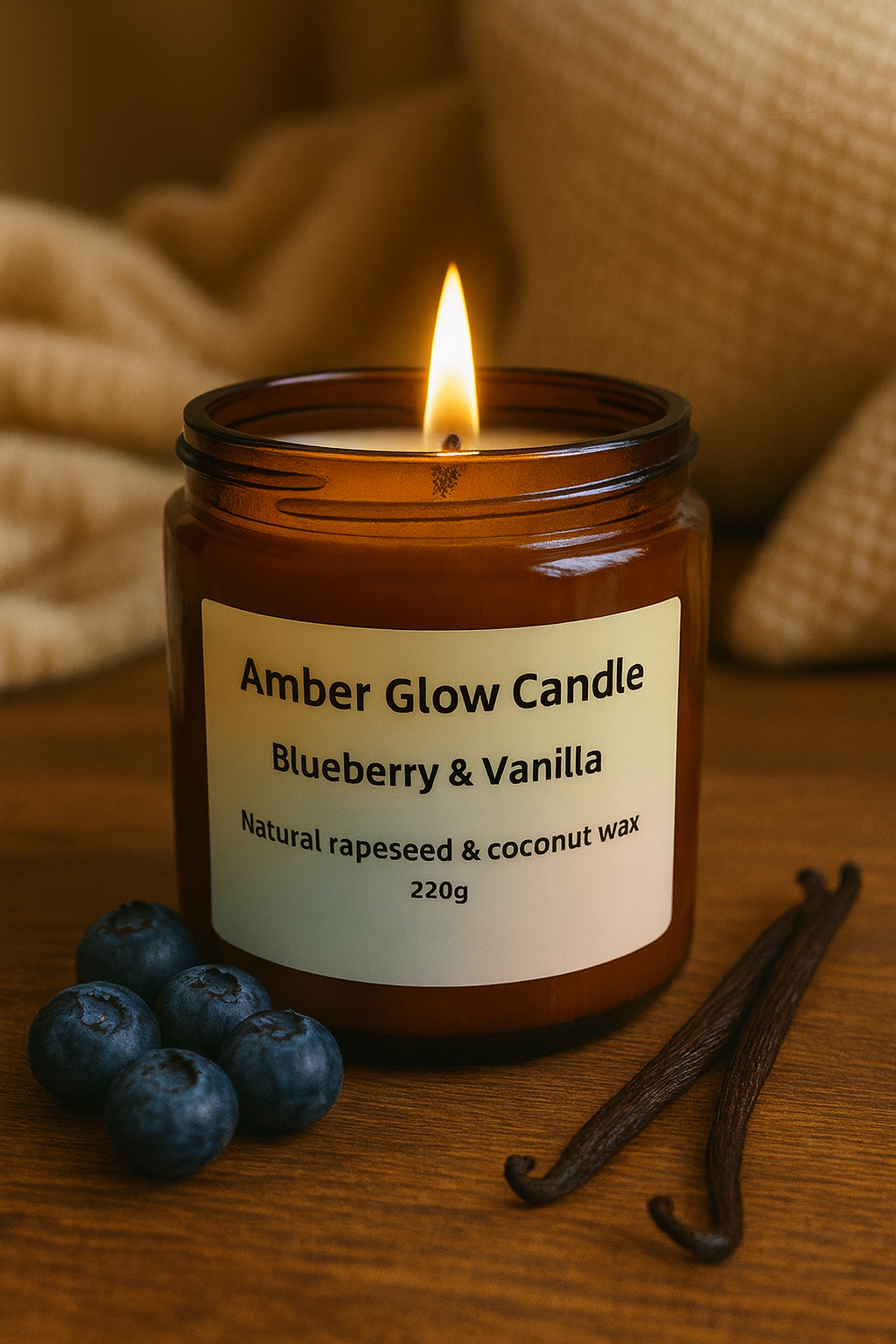 Blueberry & Vanilla Candle