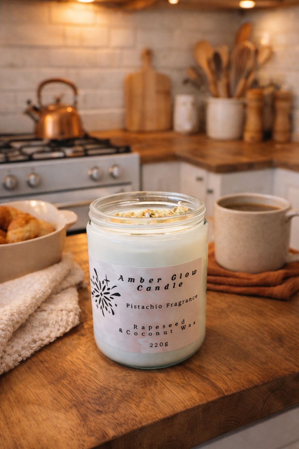 NEW ! Pistachio Luxury Scented Candle