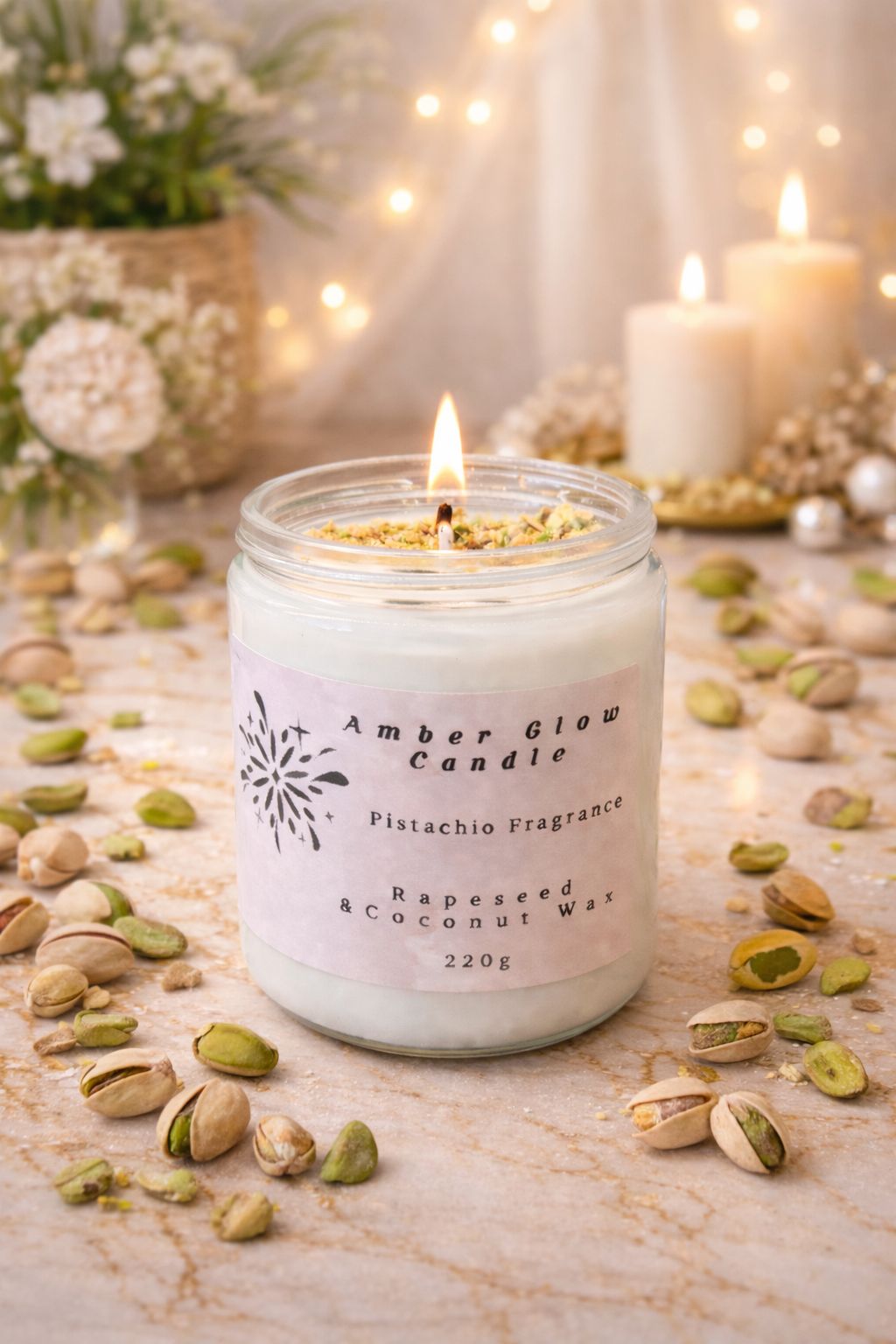 NEW ! Pistachio Luxury Scented Candle