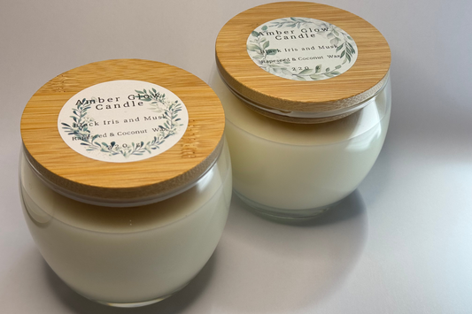 Black Iris and Musk Candle Eco-Coconut Wax