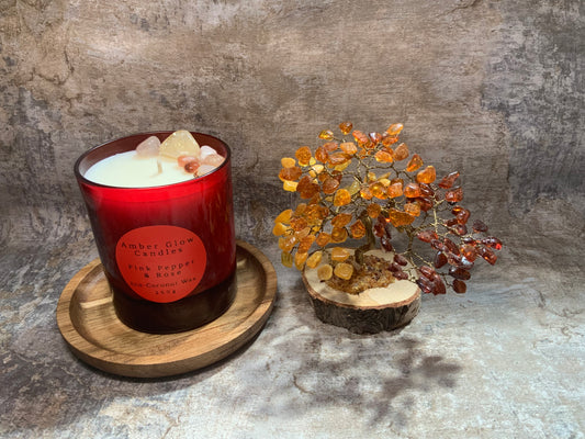Pink Pepper & Rose Candle Eco-Coconut Wax
